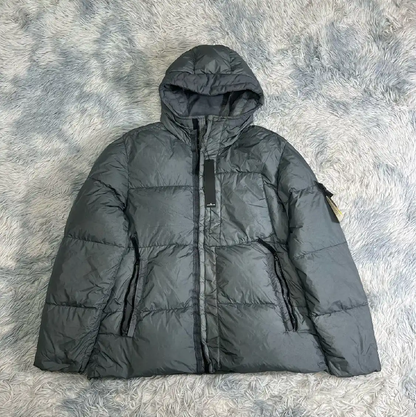 Stone Island Men's Gray Puffer Jacket XXL 0089