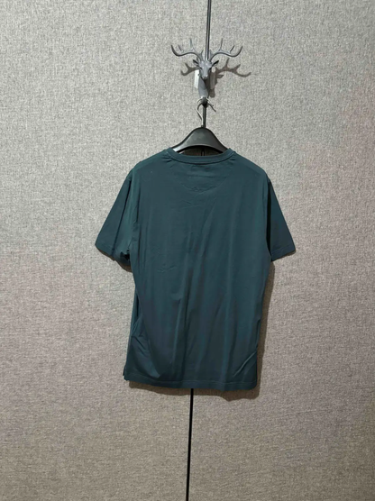 Prada Men's Dark Blue Cotton Logo T-Shirt