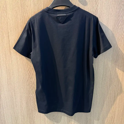 Prada Men's Black Cotton Short Sleeve T-Shirt