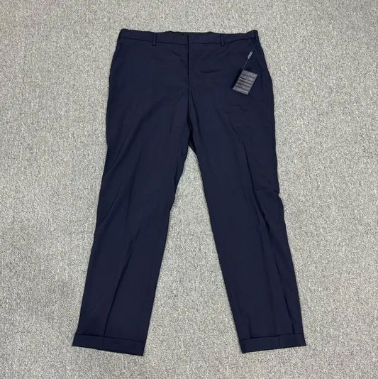 Prada Men's Casual Pants in Navy Wool