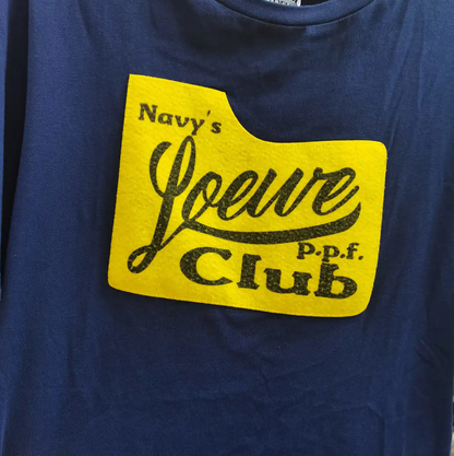 Loewe Navy Blue Cotton Short-Sleeve T-Shirt 0089