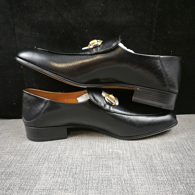 Gucci Jordaan Black Leather Casual Shoes 0079