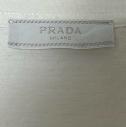 Prada White Cotton Men's T-Shirt