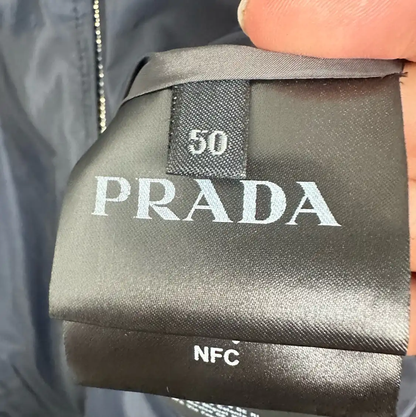 Prada Long Sleeve Navy Men's Outerwear Jacket