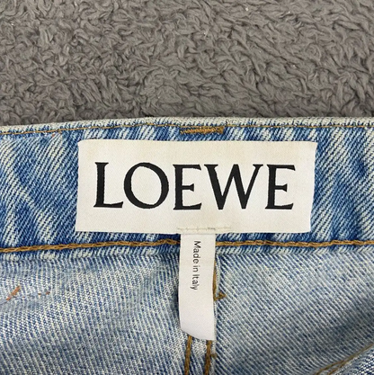 Loewe Casual Blue Cotton Pants 0089