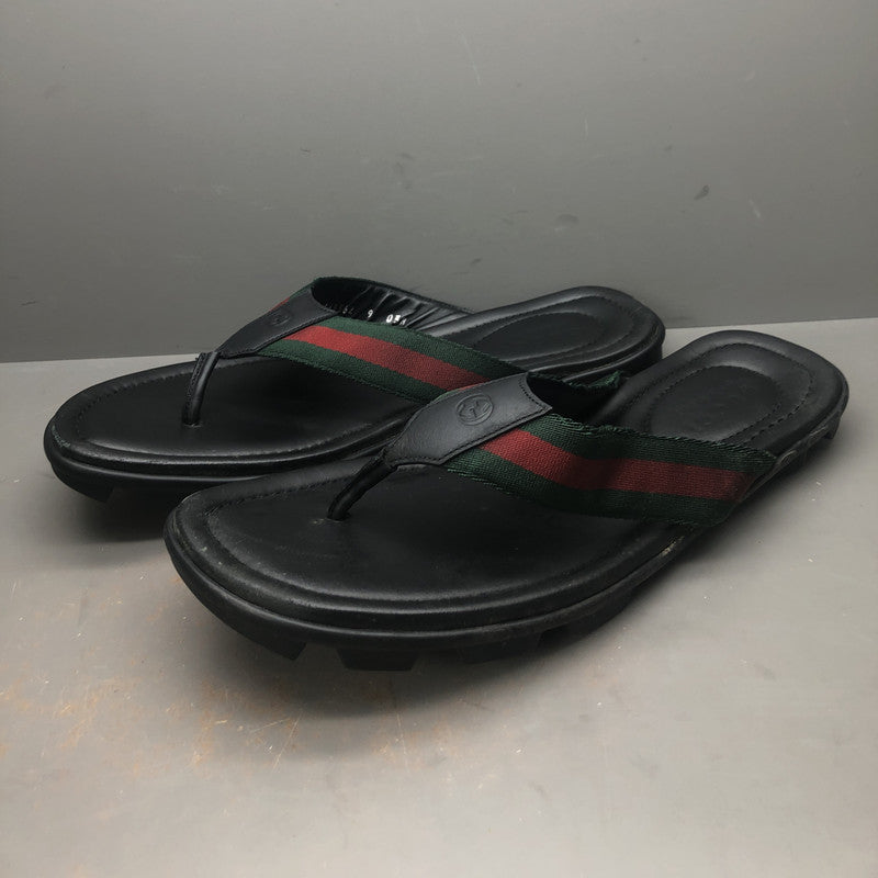 Gucci Black Casual Flip-Flops for Men 0079