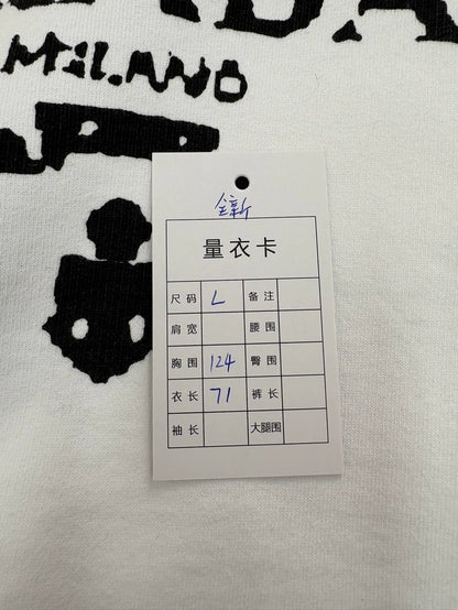 Prada Black and White Sweatshirt