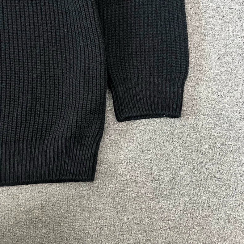 Celine Logo Wool Knit Sweater Size L