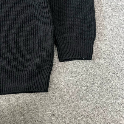 Celine Logo Wool Knit Sweater Size L