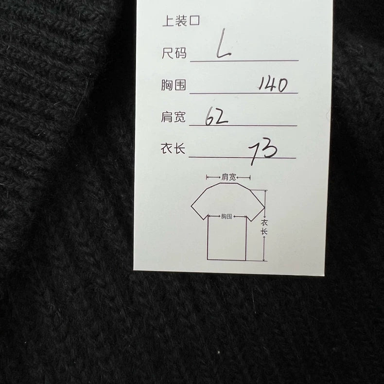 Celine Logo Wool Knit Sweater Size L