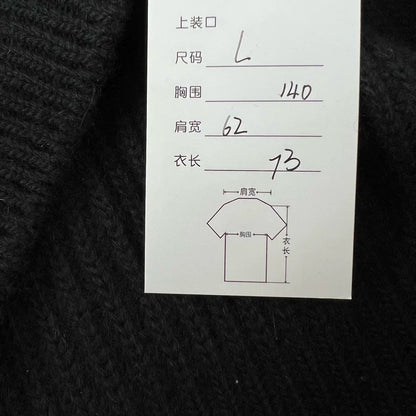 Celine Logo Wool Knit Sweater Size L