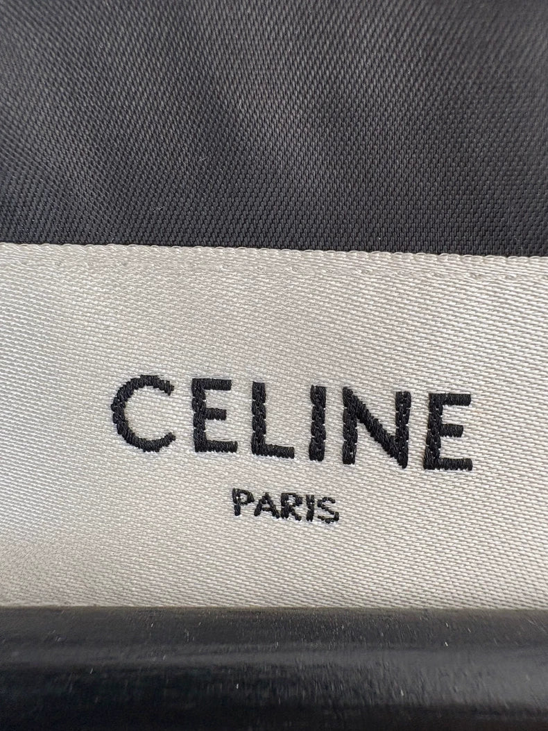 Celine Black and White Checkered Zip Jacket