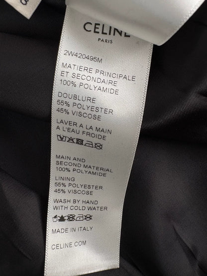 Celine Black and White Checkered Zip Jacket