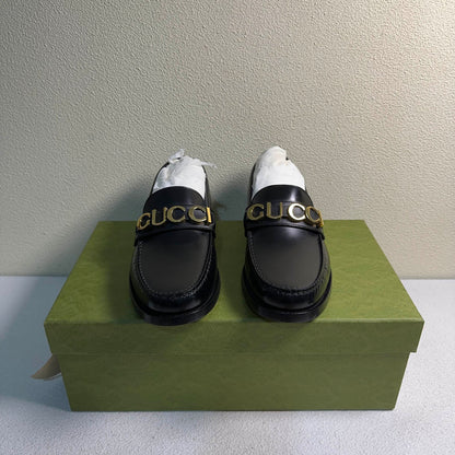 Gucci Black Slip-On Casual Shoes for Men 0079