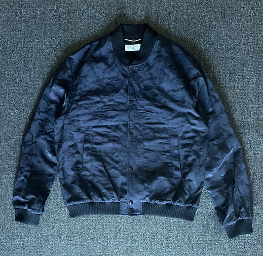 Saint Laurent Camouflage Bomber Jacket-yf