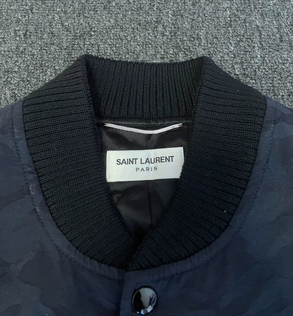 Saint Laurent Camouflage Bomber Jacket-yf