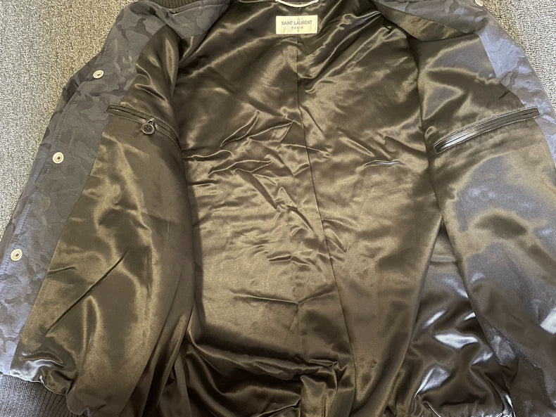 Saint Laurent Camouflage Bomber Jacket-yf