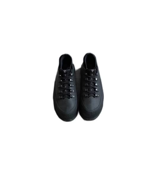 Black Poyana Thick Sole Hiking Boots-zp