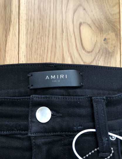 Amiri Leopard Print Slim Fit Jeans