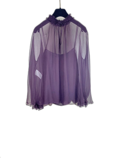 Purple Silk Top by Dior