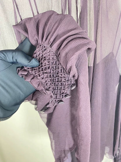 Purple Silk Top by Dior