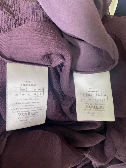 Purple Silk Top by Dior