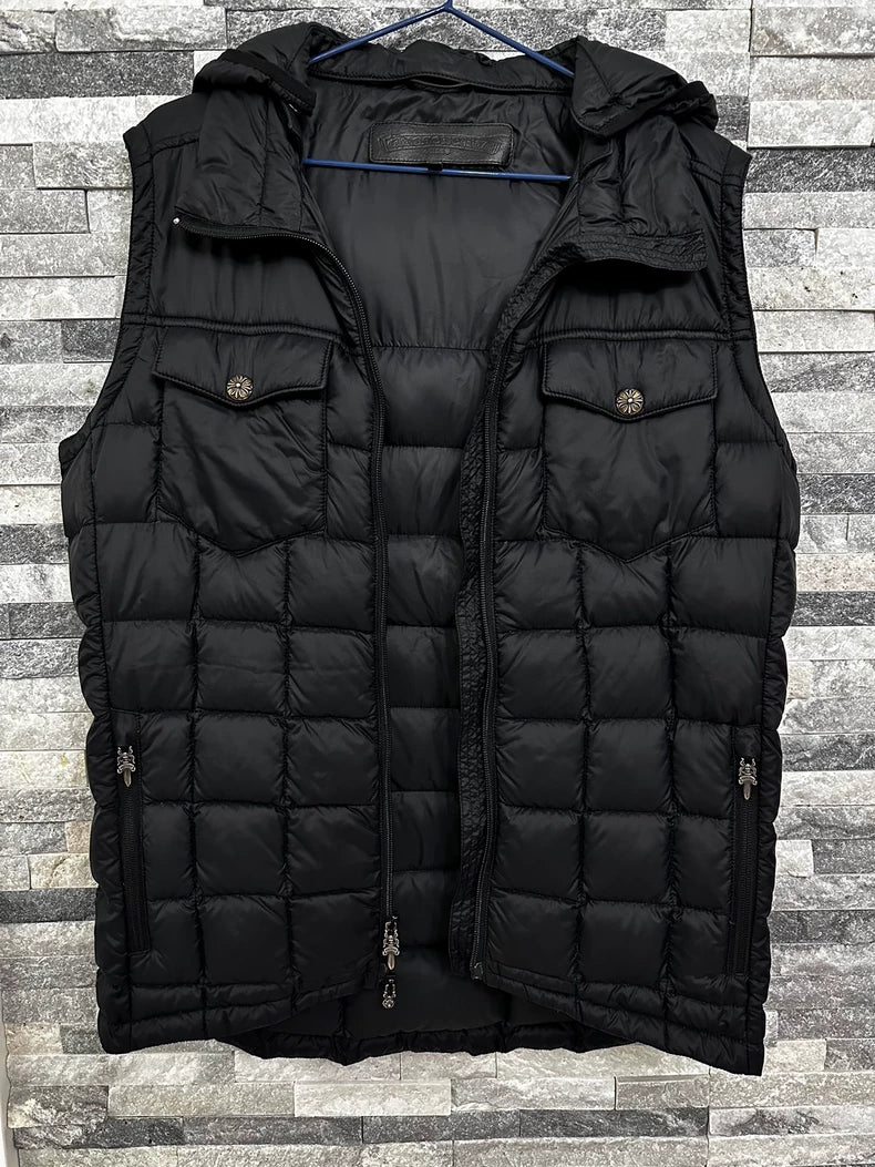 Chrome Hearts Black Puffer Vest