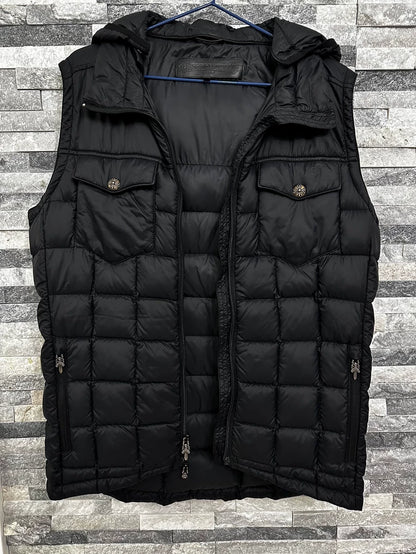 Chrome Hearts Black Puffer Vest