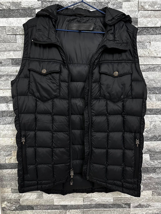 Chrome Hearts Black Puffer Vest
