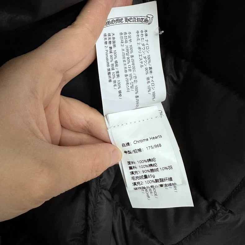 Chrome Hearts Black Puffer Vest