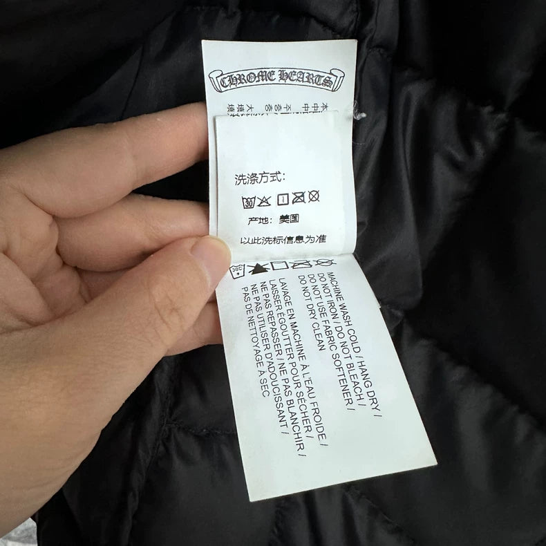 Chrome Hearts Black Puffer Vest