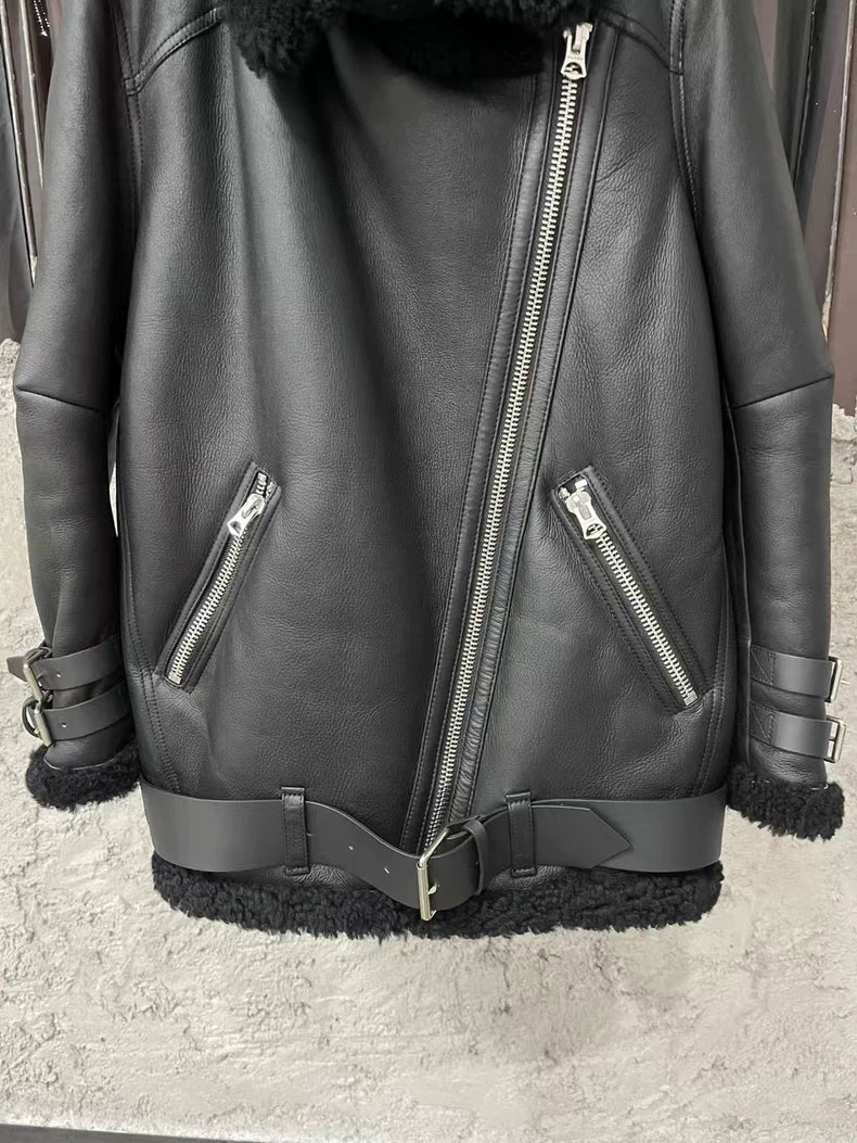Acne Studios Shearling Leather Jacket