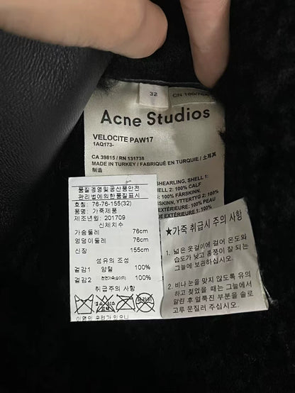 Acne Studios Shearling Leather Jacket