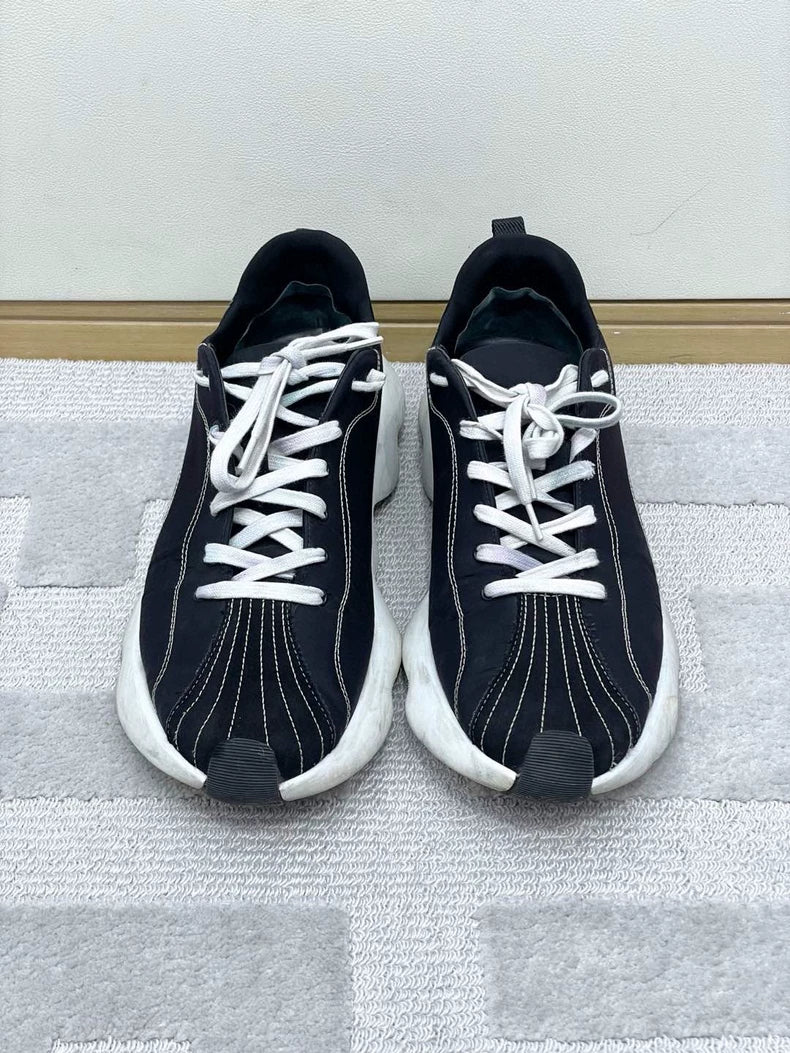 Stylish Hermes Black and White Sneakers