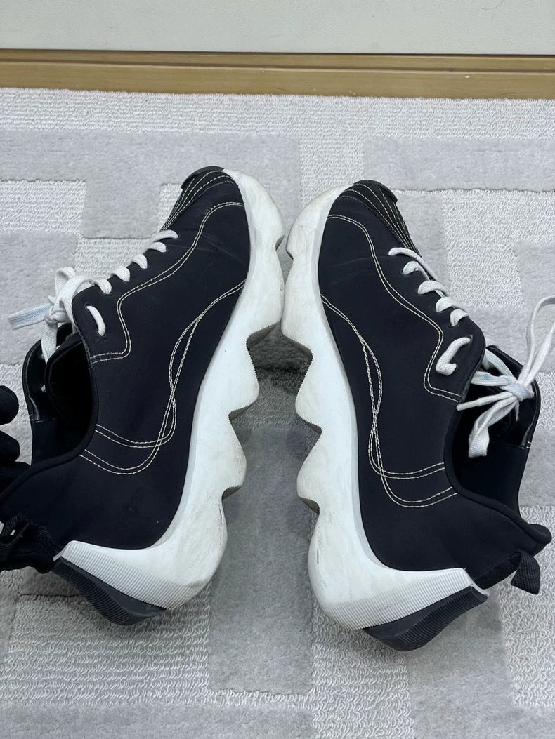 Stylish Hermes Black and White Sneakers