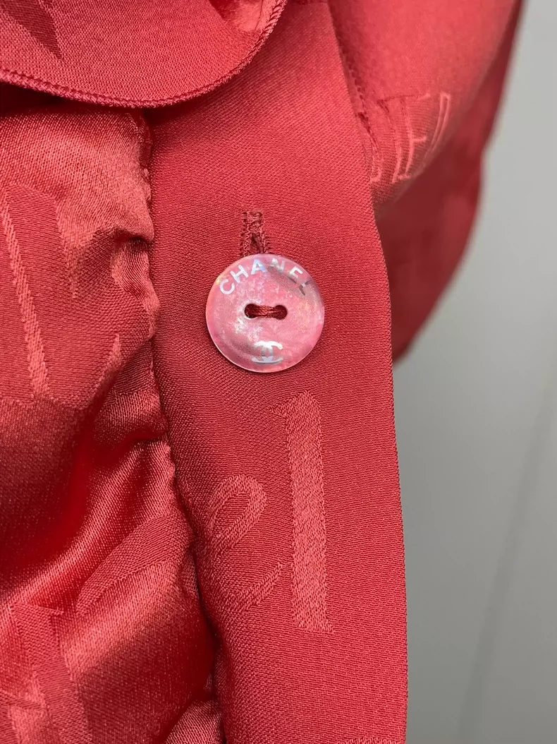 Chanel Pink Silk Sleeveless Top