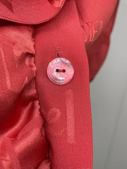 Chanel Pink Silk Sleeveless Top