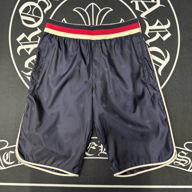 Gucci Blue Bee Print Casual Shorts-yf