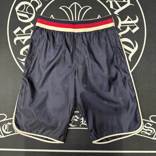 Gucci Blue Bee Print Casual Shorts-yf