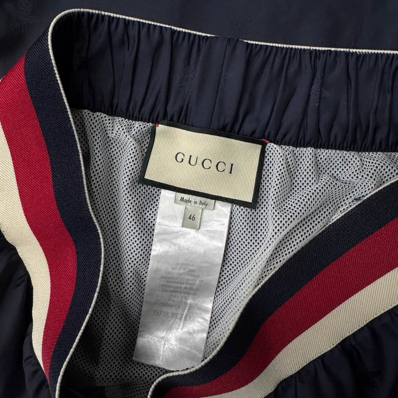 Gucci Blue Bee Print Casual Shorts-yf