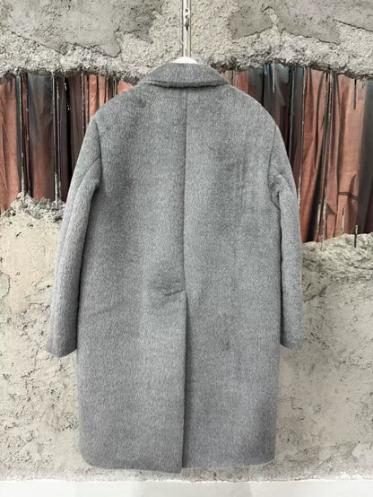 Prada Gray Overcoat Size 48 Brand