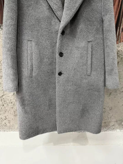 Prada Gray Overcoat Size 48 Brand