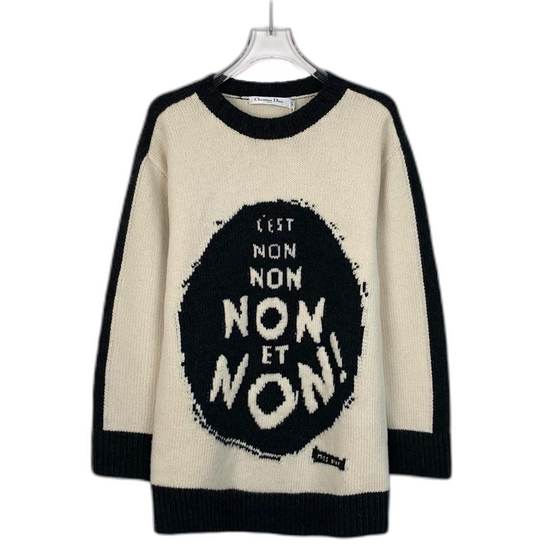 Christian Dior Colorful Logo Knit Sweater