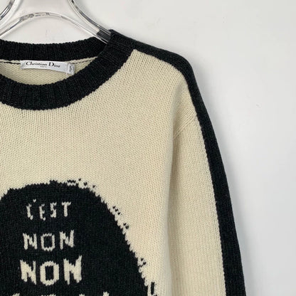 Christian Dior Colorful Logo Knit Sweater