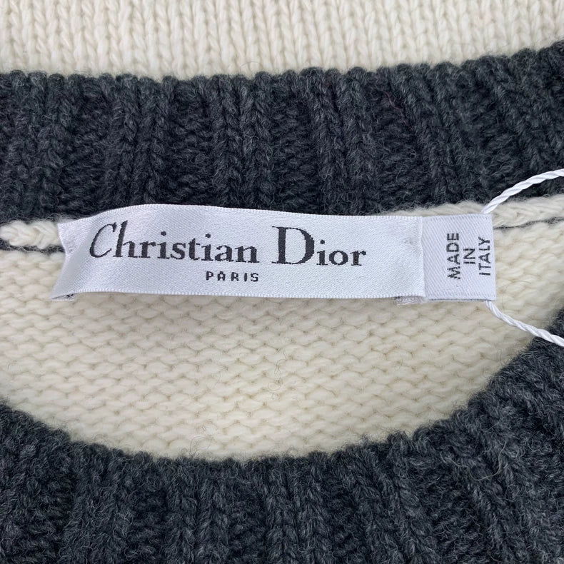 Christian Dior Colorful Logo Knit Sweater