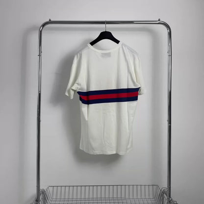 Gucci Red Blue Knit Logo T-shirt