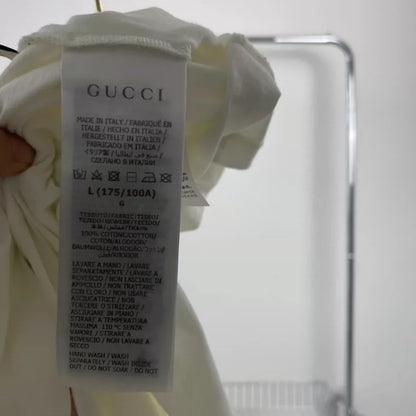 Gucci Red Blue Knit Logo T-shirt