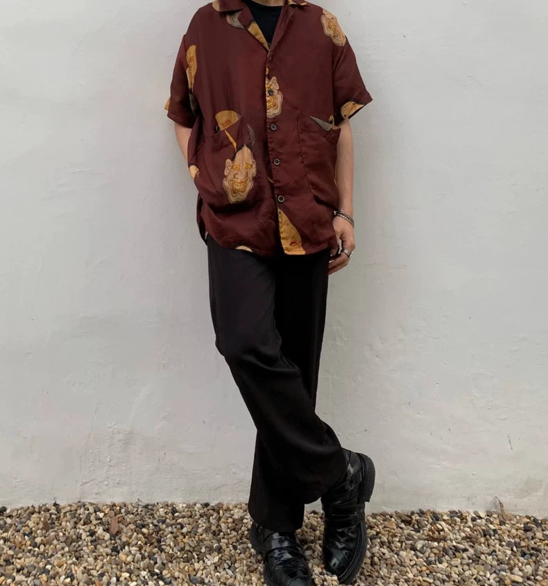 Uma Wang Silk Short Sleeve Shirt-zp