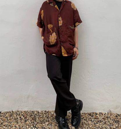 Uma Wang Silk Short Sleeve Shirt-zp