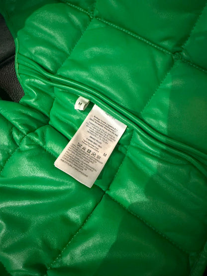 Bottega Veneta Green Leather Vest For Men Women